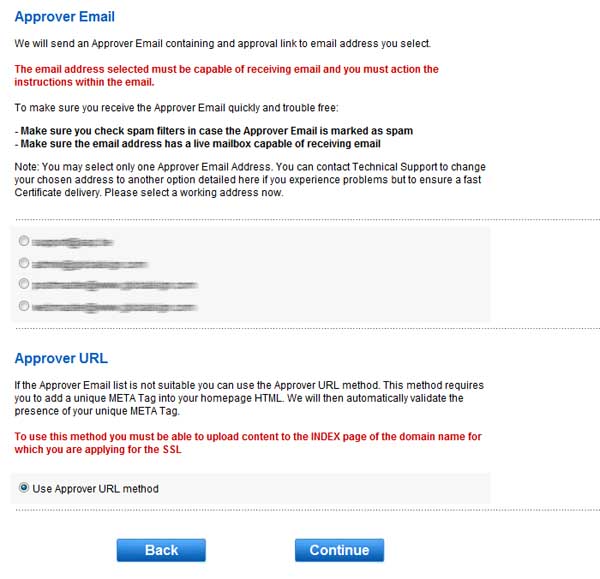 Approval URL