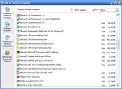 Windows Add/Remove Components