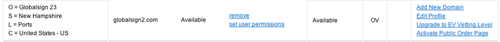 MSSL Manage Domains