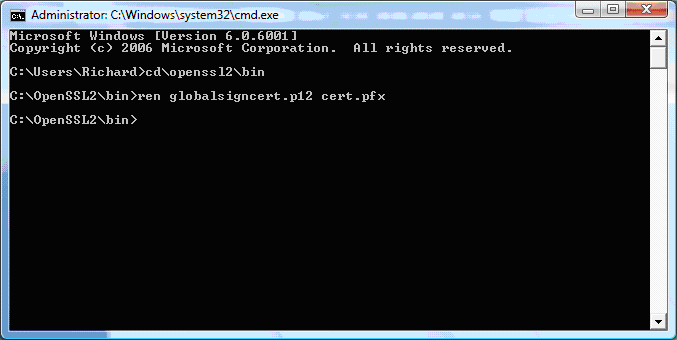 Certificate Imported