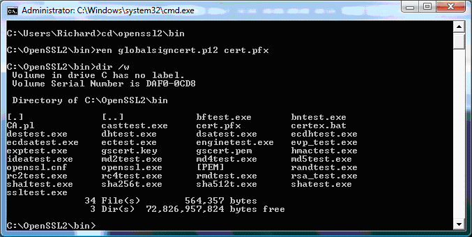 Certificate Import Wizard Successful
