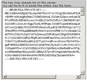 Install RSA Private Key