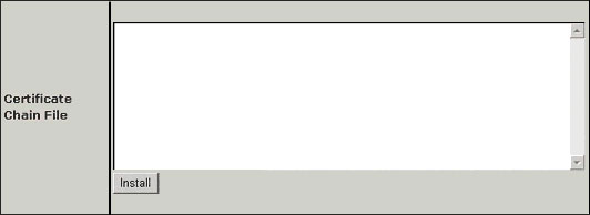 Install your Certificate by entering the certificate in text based format into this box