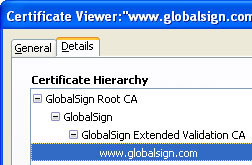 Certification Path of an ExtendedSSL