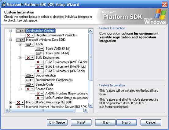 MS Platform SDK (R2) Setup Wizard