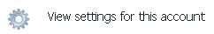 Account settings button