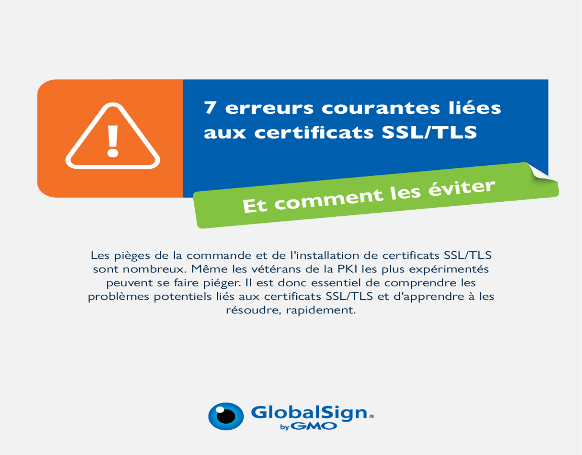 Infographie - 7 erreurs courantes liées aux certificats SSL/TLS