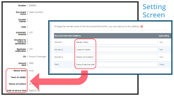 new document field