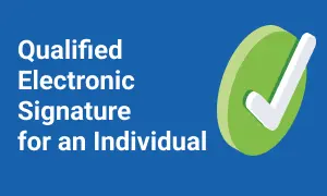 Qualified Electronic Signature for an Individual
