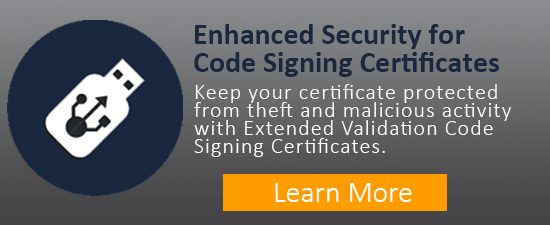 Extended Validation Code Signing Certificates