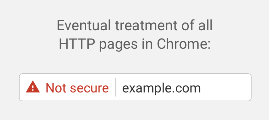 eventual treatment of all HTTP pages in chrome