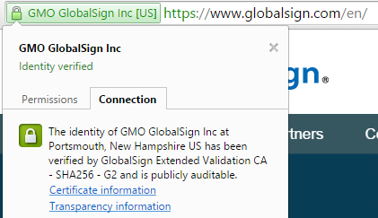 GlobalSign SSL ID Verified