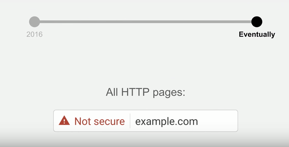not secure UI google chrome 