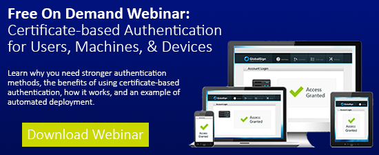 Certificate Based Authentication