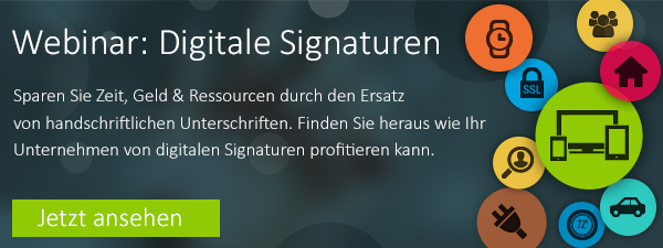 Webinar digitale Signaturen